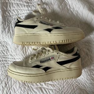 Gently worn Reebok sneakers.